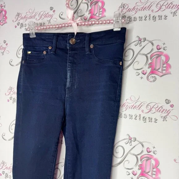 Paradise mine high rise jegging soft Women's Dark Blue Jeans tight aritzia - Picture 5 of 9